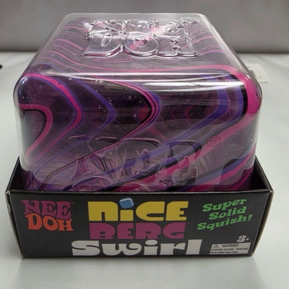 Nice Berg Swirl Super Solid Squish - Purple & Pink. NEEDOH. Same day ship